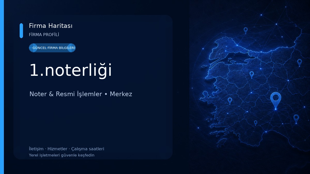 1.noterliği Noter & Resmi İşlemler