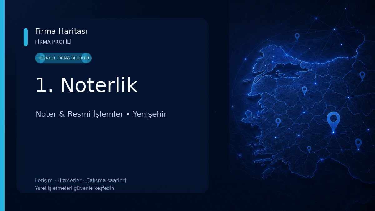 1. Noterlik Noter & Resmi İşlemler