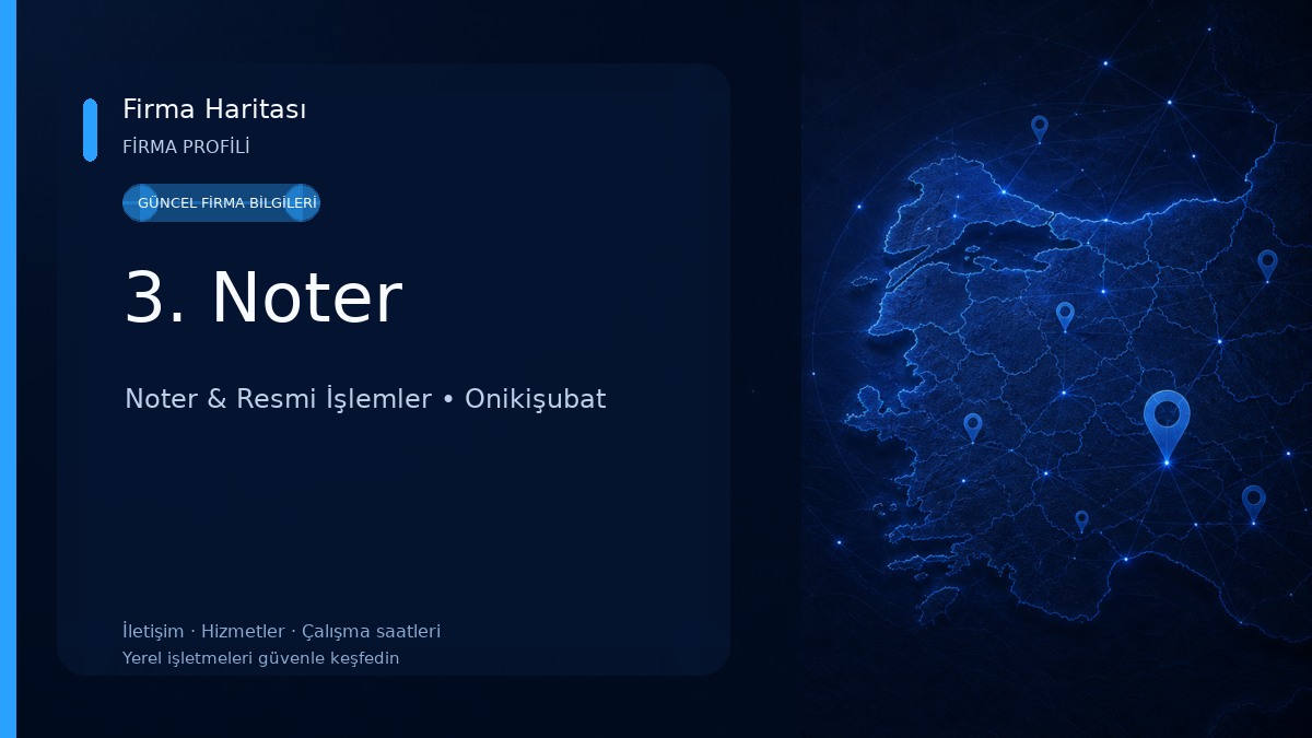 3. Noter Noter & Resmi İşlemler