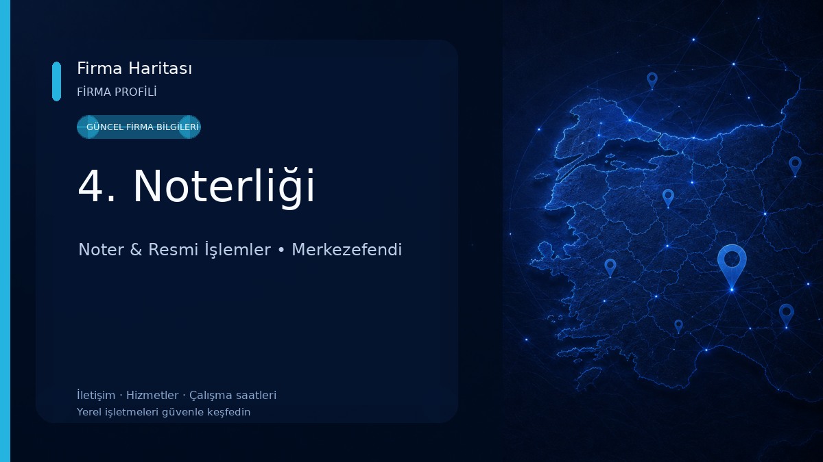4. Noterliği Noter & Resmi İşlemler