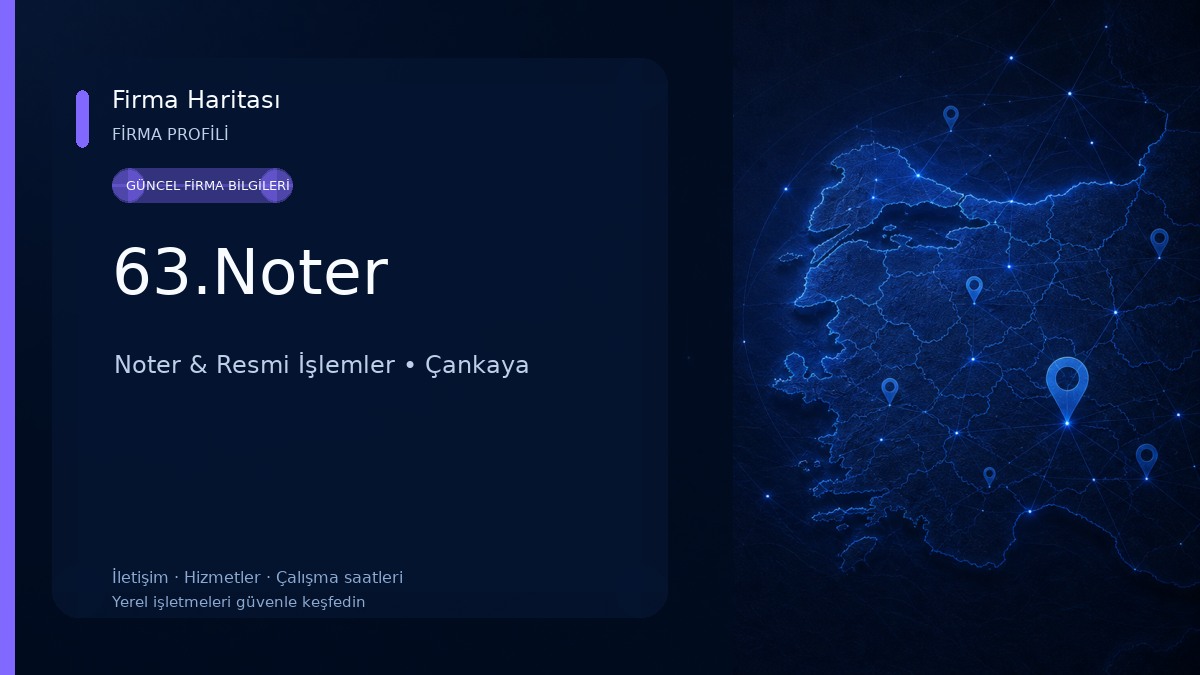 63.Noter Noter & Resmi İşlemler