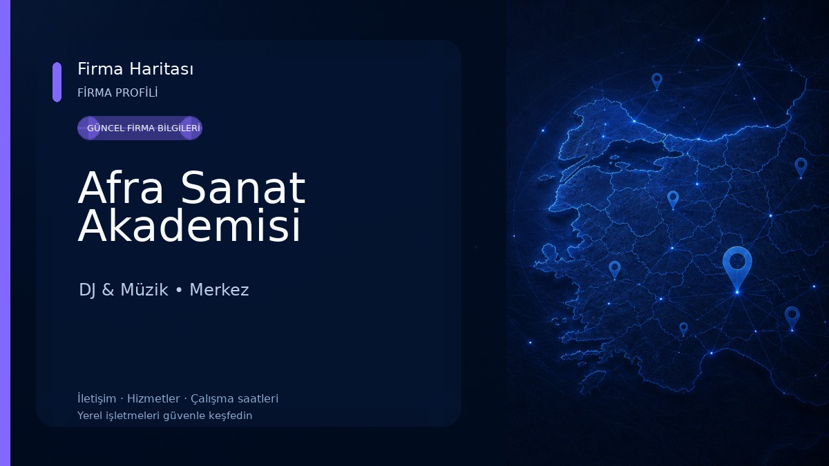 Afra Sanat Akademisi DJ & Müzik