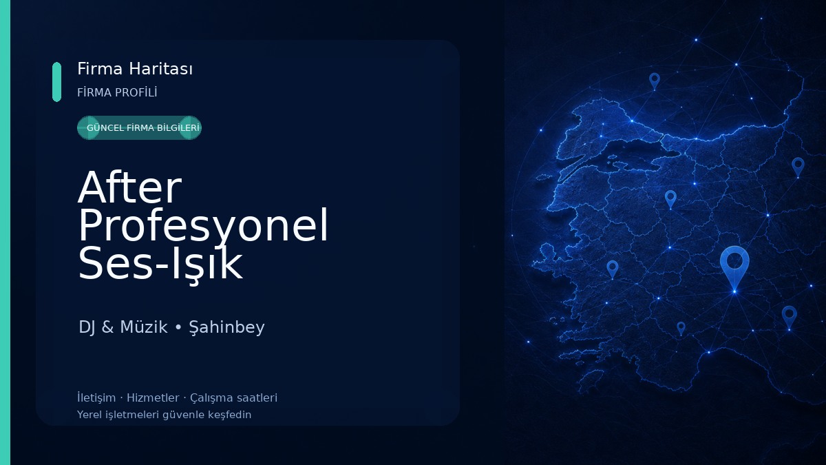 After Profesyonel Ses-Işık Sistemleri Kiralama 