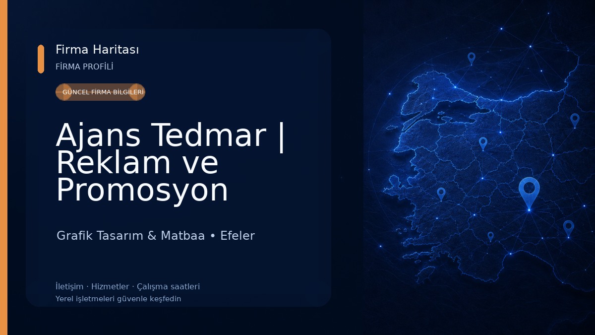 Ajans Tedmar | Reklam ve Promosyon Grafik Tasarım & Matbaa