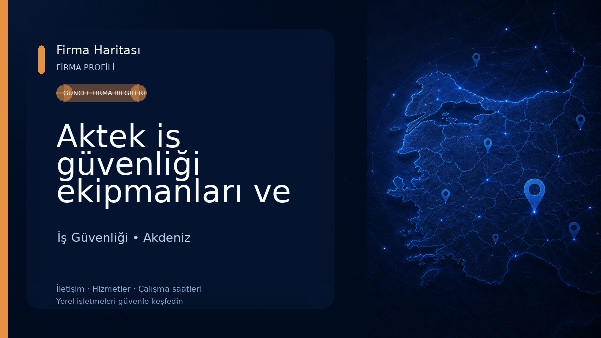 Aktek is güvenliği ekipmanları ve Personel Kıyafetleri İş Güvenliği