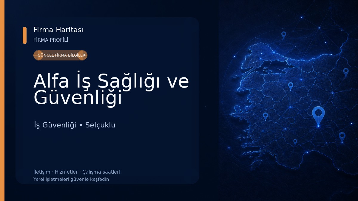 Alfa İş Sağlığı ve Güvenliği 