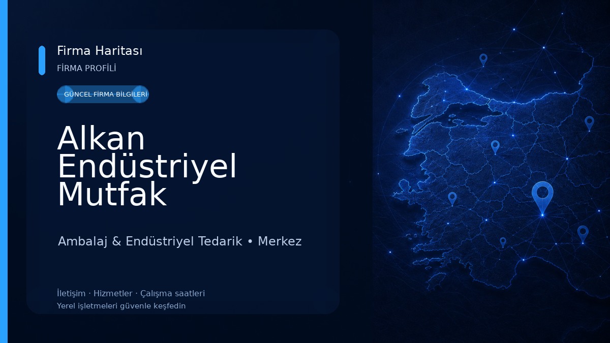 Alkan Endüstriyel Mutfak Ekipmanları 