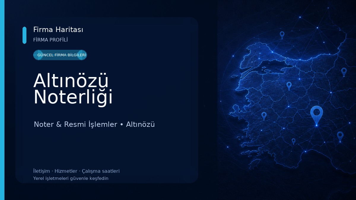 Altınözü Noterliği Noter & Resmi İşlemler