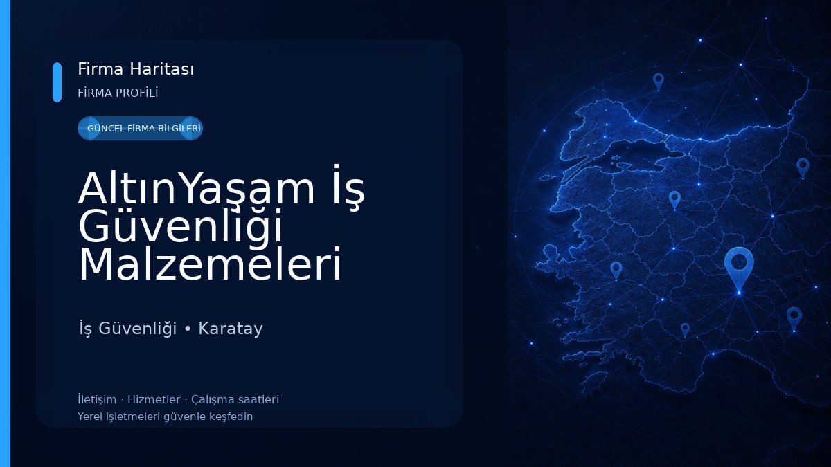 AltınYaşam İş Güvenliği Malzemeleri İş Güvenliği