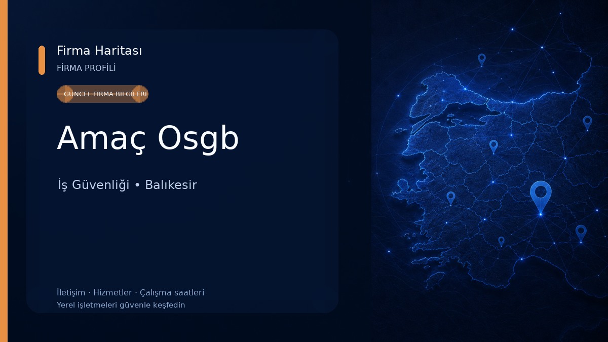 Amaç Osgb İş Güvenliği