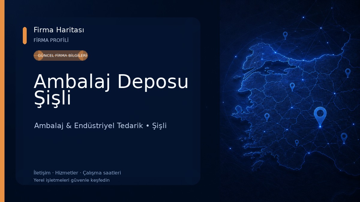 Ambalaj Deposu Şişli Ambalaj & Endüstriyel Tedarik