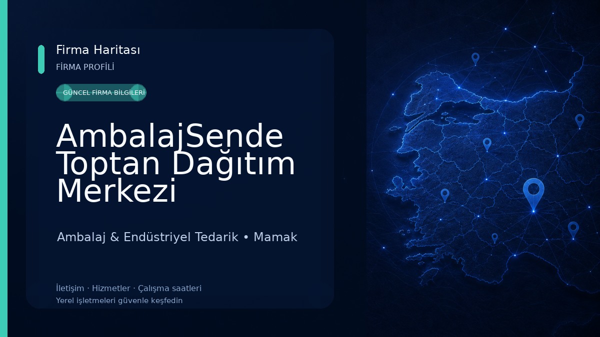 AmbalajSende Toptan Dağıtım Merkezi 