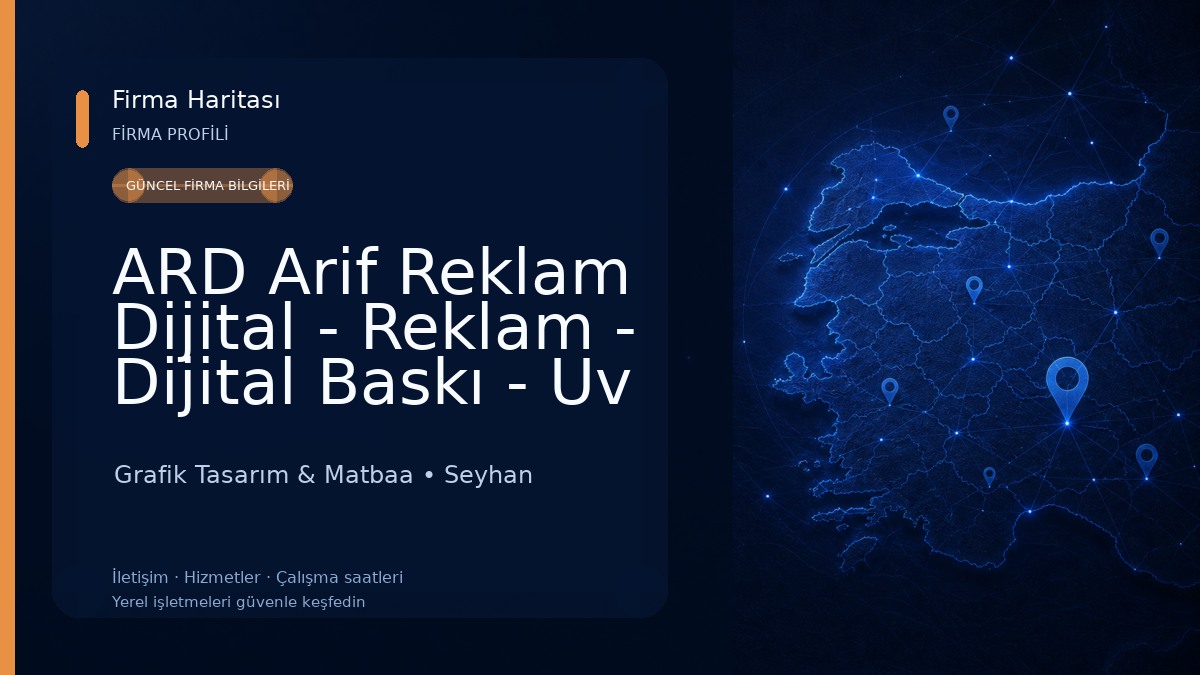 ARD Arif Reklam Dijital - Reklam - Dijital Baskı - Uv Baskı - Kaşe - Tabela Grafik Tasarım & Matbaa