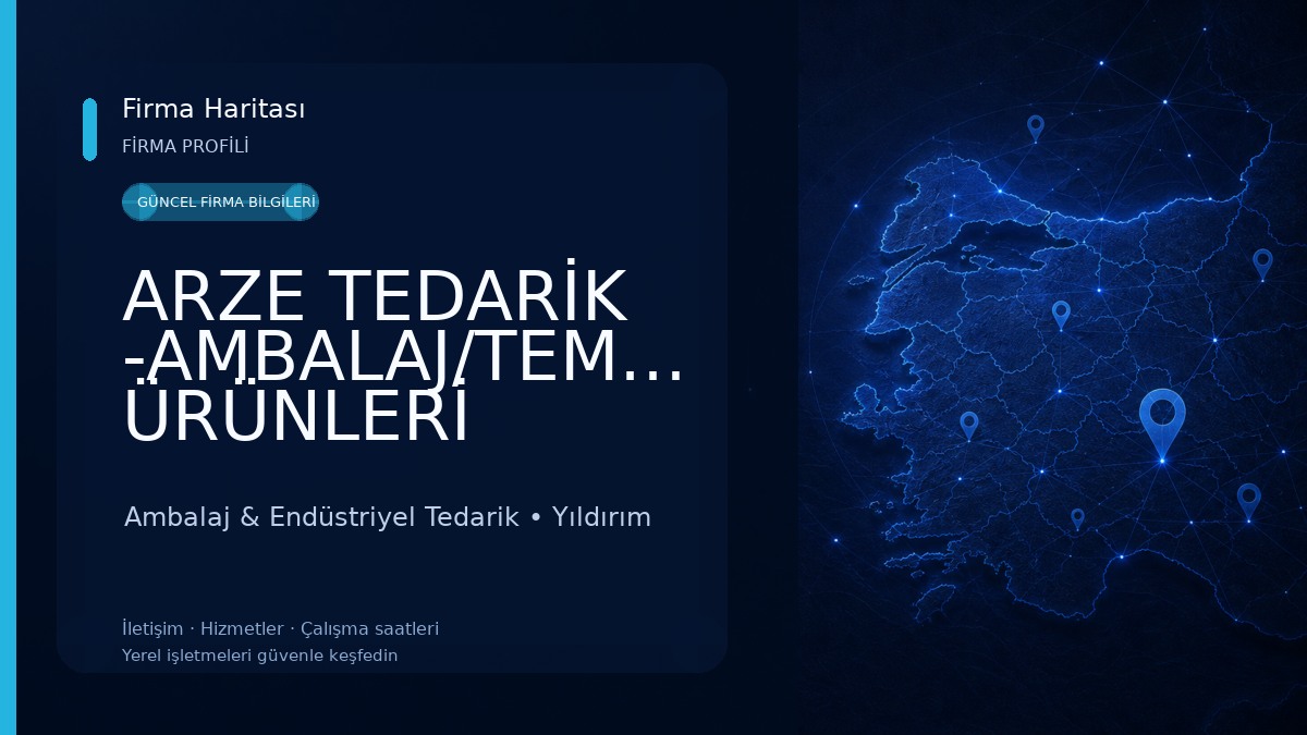 ARZE TEDARİK -AMBALAJ/TEMİZLİK ÜRÜNLERİ Ambalaj & Endüstriyel Tedarik