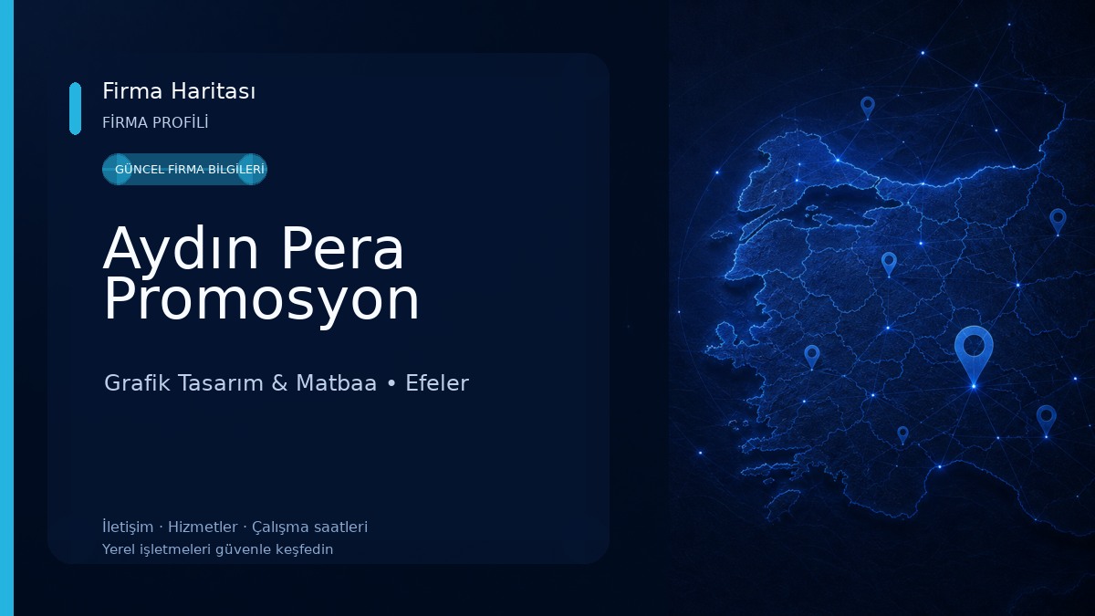Aydın Pera Promosyon Grafik Tasarım & Matbaa