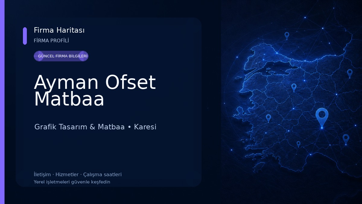 Ayman Ofset Matbaa Grafik Tasarım & Matbaa