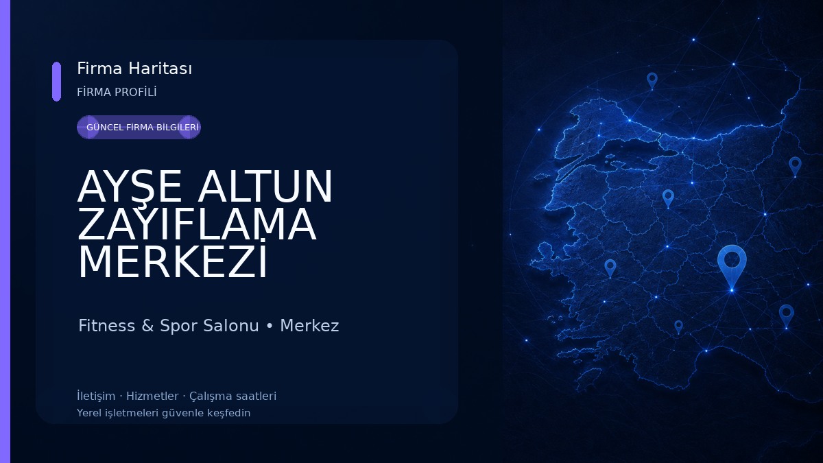 AYŞE ALTUN ZAYIFLAMA MERKEZİ Fitness & Spor Salonu