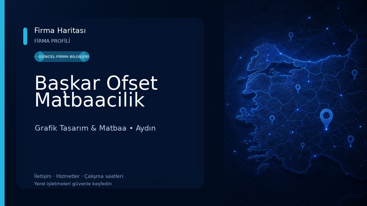 Baṣkar Ofset Matbaacilik Grafik Tasarım & Matbaa