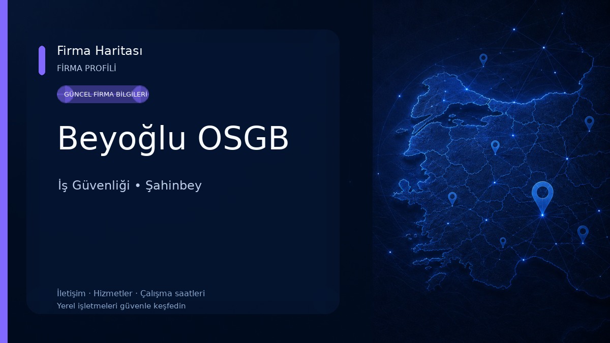 Beyoğlu OSGB İş Güvenliği