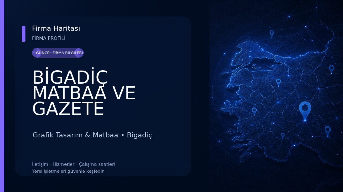 BİGADİÇ MATBAA VE GAZETE Grafik Tasarım & Matbaa