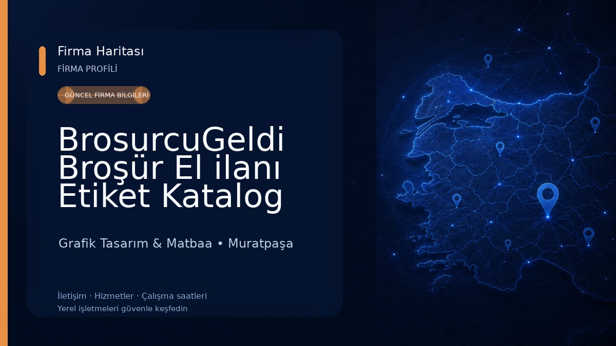 BrosurcuGeldi Broşür El ilanı Etiket Katalog Basımı Matbaa Grafik Tasarım Uygun Fiyat Grafik Tasarım & Matbaa