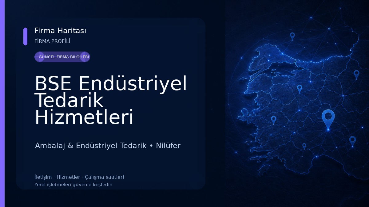 BSE Endüstriyel Tedarik Hizmetleri Ambalaj & Endüstriyel Tedarik