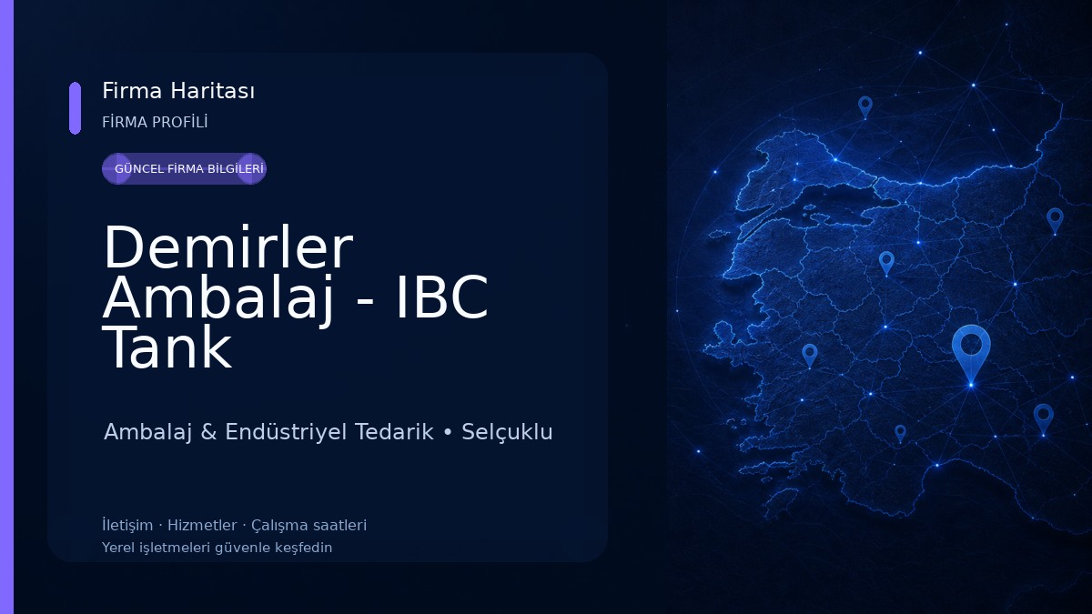 Demirler Ambalaj - IBC Tank Ambalaj & Endüstriyel Tedarik