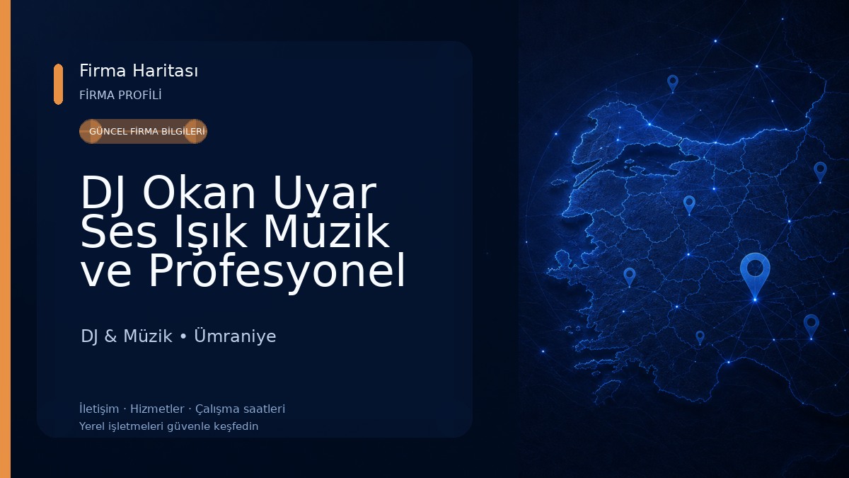 DJ Okan Uyar Ses Işık Müzik ve Profesyonel Dj Organizasyon Hizmetleri DJ & Müzik