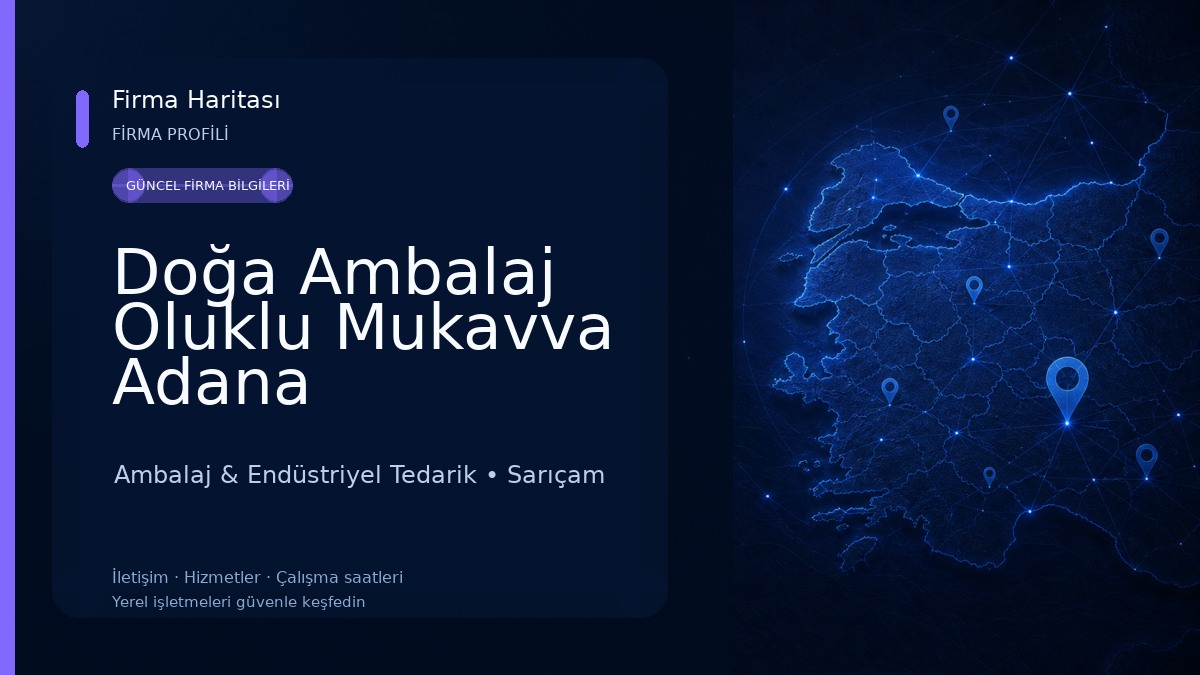 Doğa Ambalaj Oluklu Mukavva Adana Ambalaj & Endüstriyel Tedarik