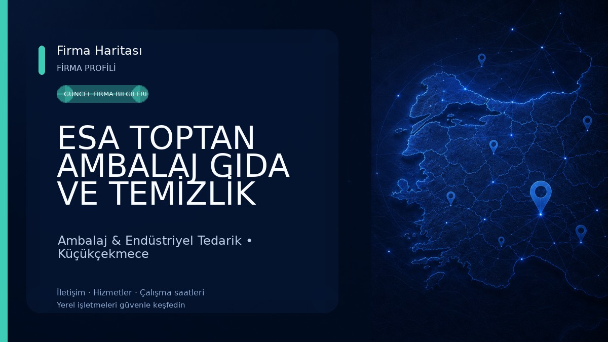 ESA TOPTAN AMBALAJ GIDA VE TEMİZLİK ÜRÜNLERİ SAN TİC LTD ŞTİ Ambalaj & Endüstriyel Tedarik