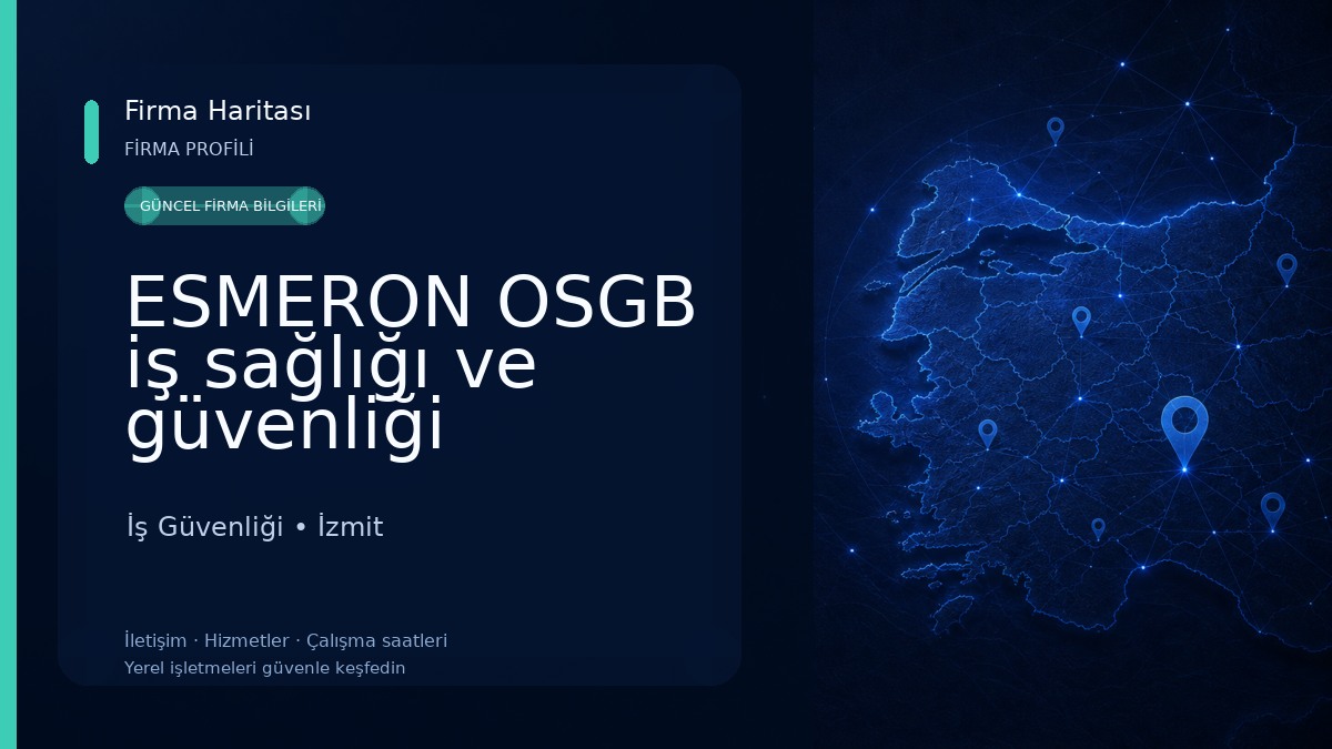 ESMERON OSGB iş sağlığı ve güvenliği hizmetleri 