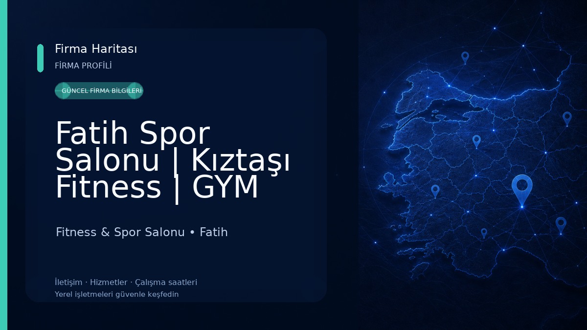 Fatih Spor Salonu | Kıztaşı Fitness | GYM Fitness & Spor Salonu