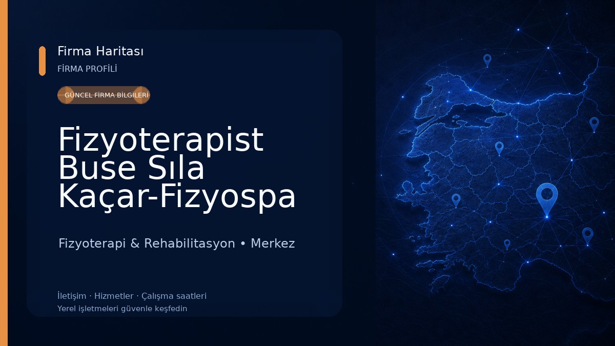 Fizyoterapist Buse Sıla Kaçar-Fizyospa Çanakkale 