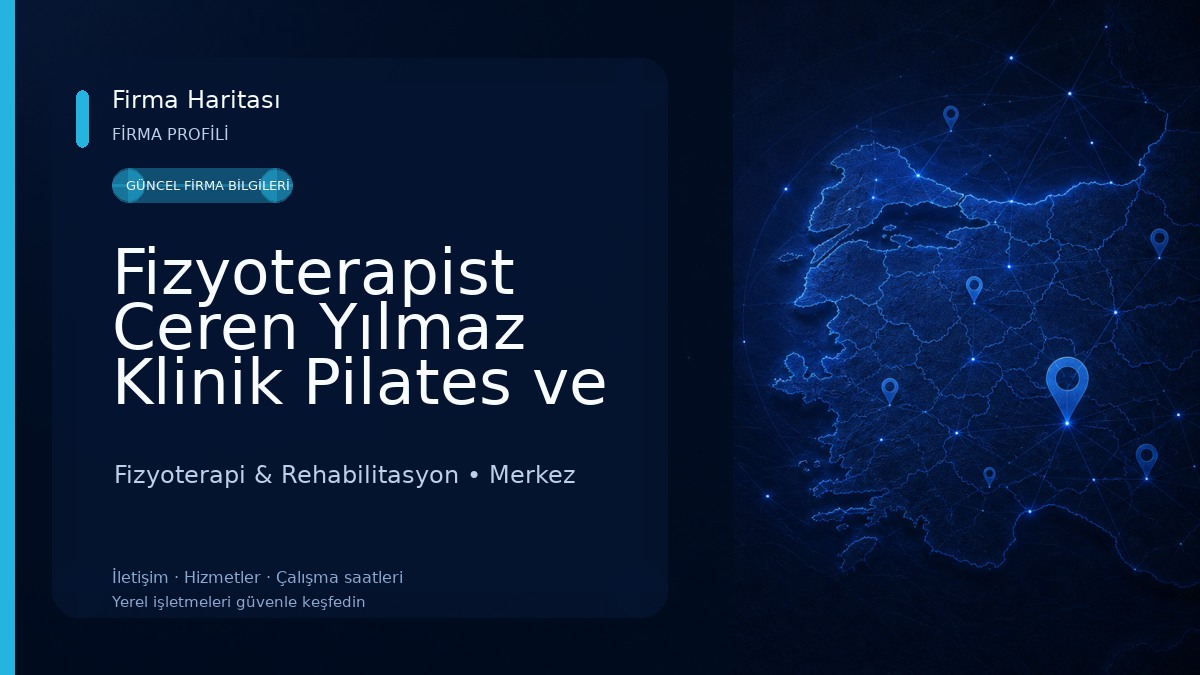 Fizyoterapist Ceren Yılmaz Klinik Pilates ve Fizyoterapi Merkezi 