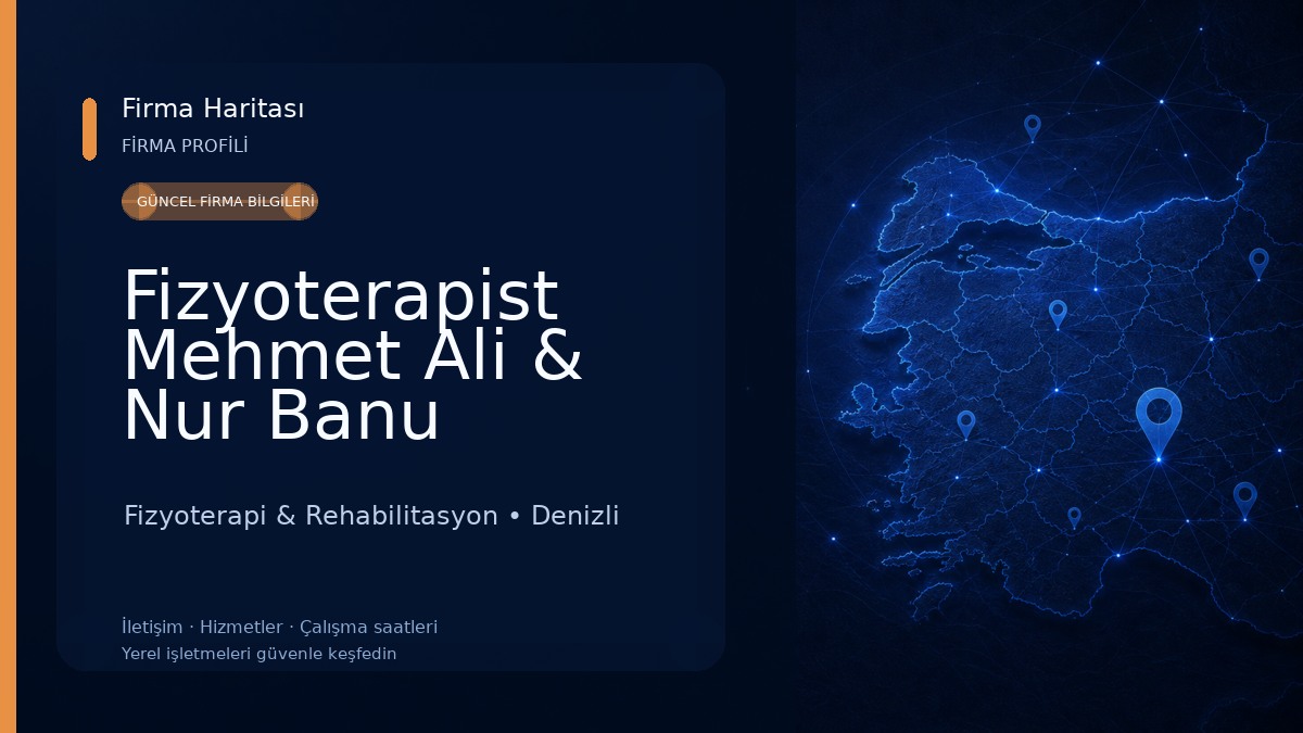 Fizyoterapist Mehmet Ali & Nur Banu Uyanık Özel Sağlık Meslek Hizmet Birimi Fizyoterapi & Rehabilitasyon