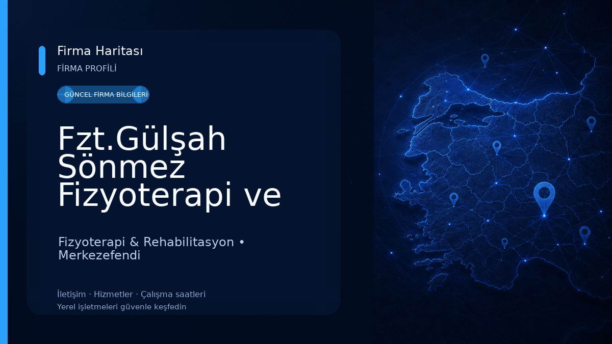Fzt.Gülşah Sönmez Fizyoterapi ve Danışmanlık Hizmetleri Fizyoterapi & Rehabilitasyon