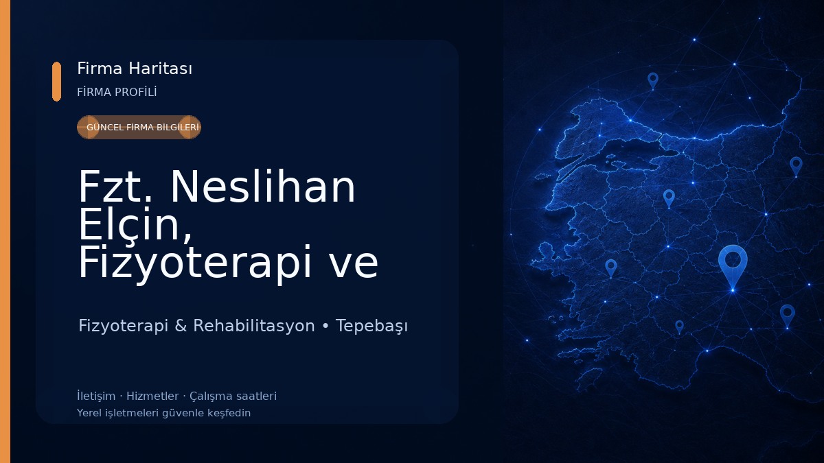 Fzt. Neslihan Elçin, Fizyoterapi ve Rehabilitasyon Fizyoterapi & Rehabilitasyon
