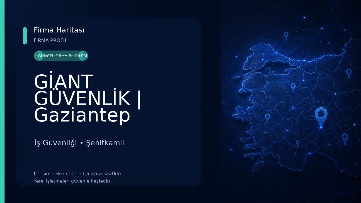 GİANT GÜVENLİK | Gaziantep Güvenlik Şirketi İş Güvenliği