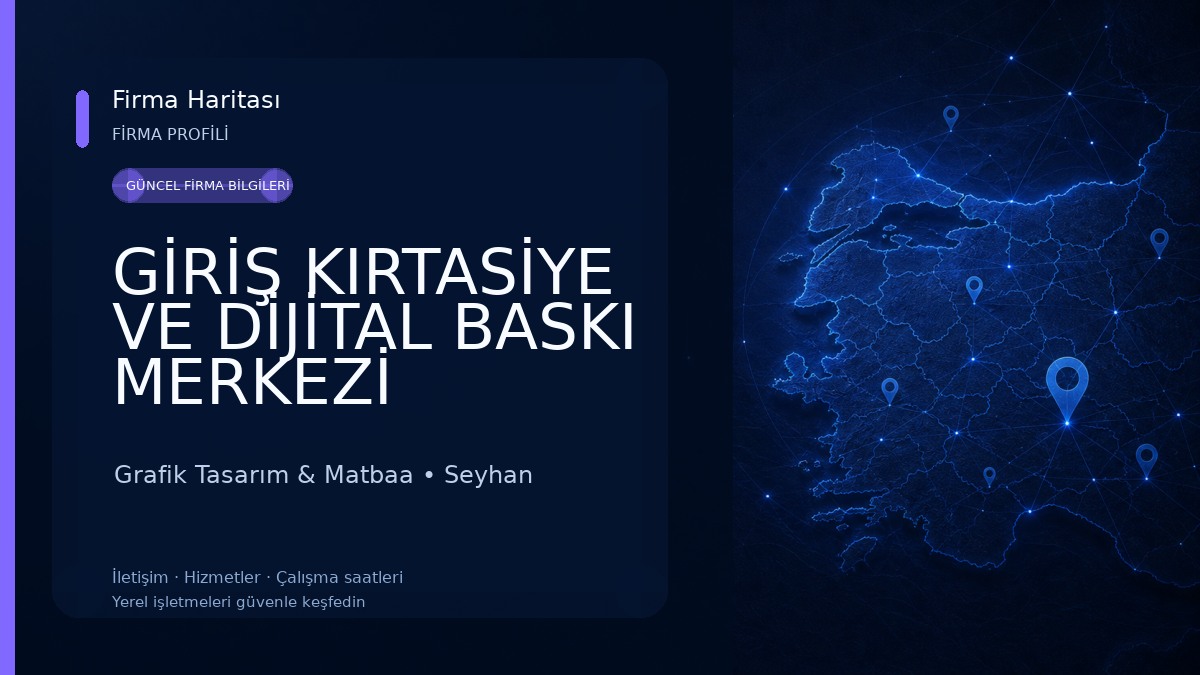 GİRİŞ KIRTASİYE VE DİJİTAL BASKI MERKEZİ Grafik Tasarım & Matbaa