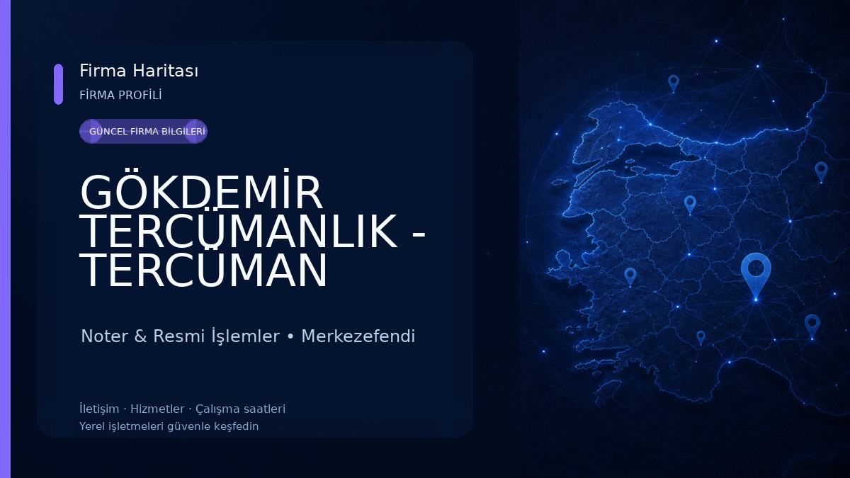 GÖKDEMİR TERCÜMANLIK - TERCÜMAN HANİFE GÖKDEMİR - NOTER YEMİNLİ ALMANCA VE İNGİLİZCE TERCÜMAN Noter & Resmi İşlemler