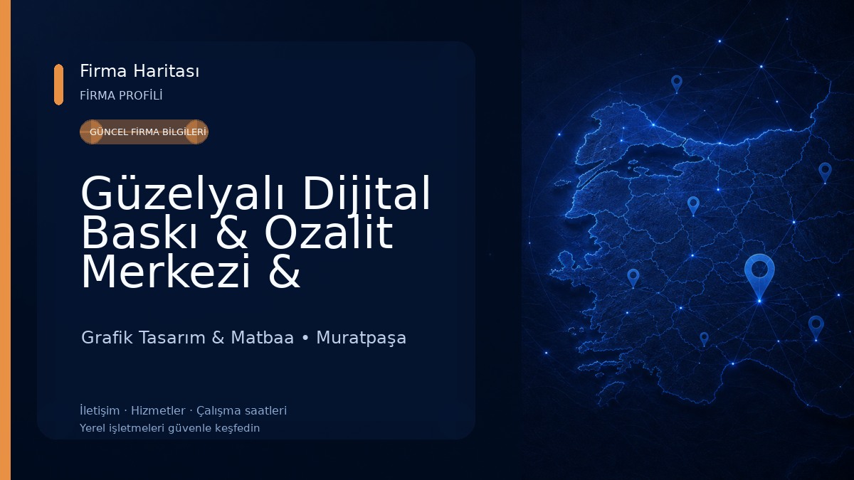 Güzelyalı Dijital Baskı & Ozalit Merkezi & Kırtasiye Grafik Tasarım & Matbaa