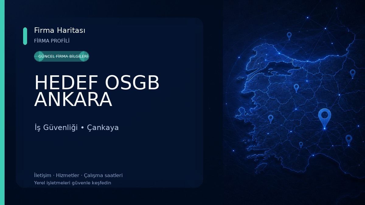 HEDEF OSGB ANKARA İş Güvenliği
