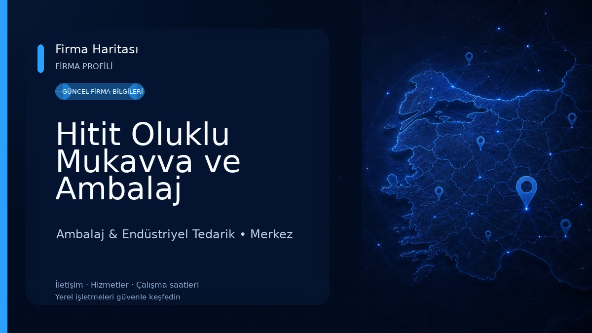 Hitit Oluklu Mukavva ve Ambalaj San.Tic.A.Ş. Ambalaj & Endüstriyel Tedarik