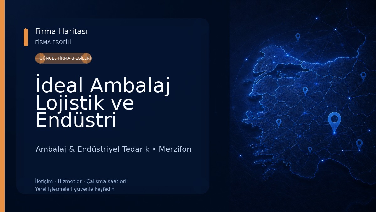 İdeal Ambalaj Lojistik ve Endüstri San.Tic.Ltd. Ambalaj & Endüstriyel Tedarik