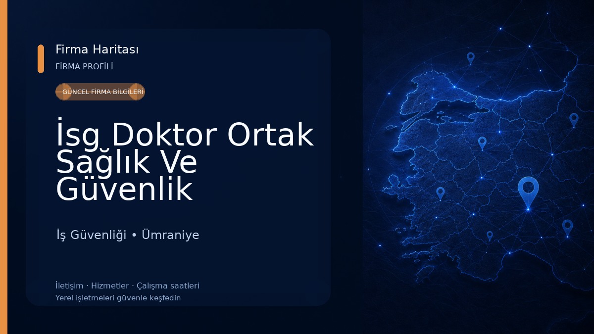 İsg Doktor Ortak Sağlık Ve Güvenlik 