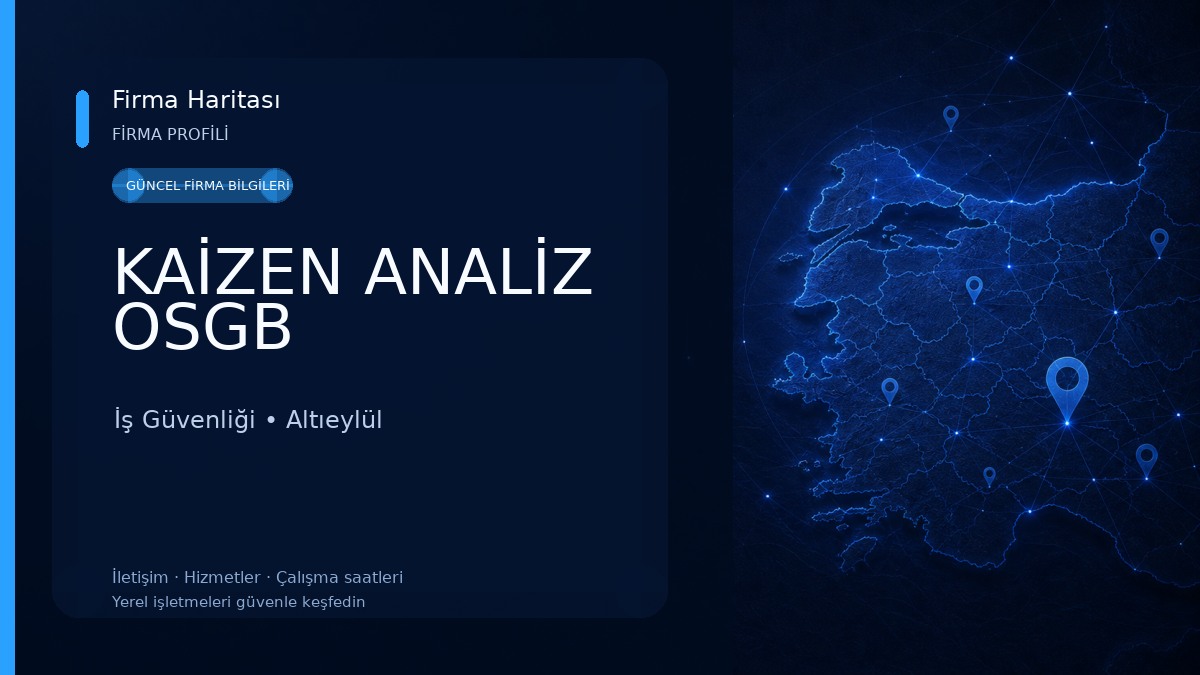 KAİZEN ANALİZ OSGB 