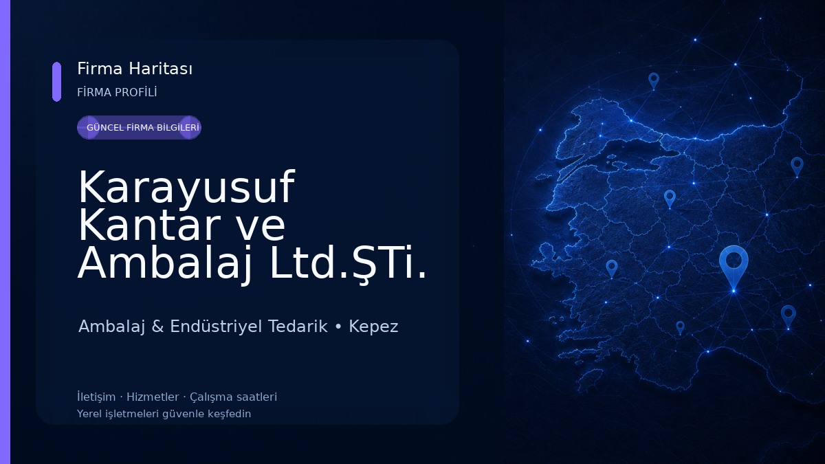 Karayusuf Kantar ve Ambalaj Ltd.ŞTi. Ambalaj & Endüstriyel Tedarik
