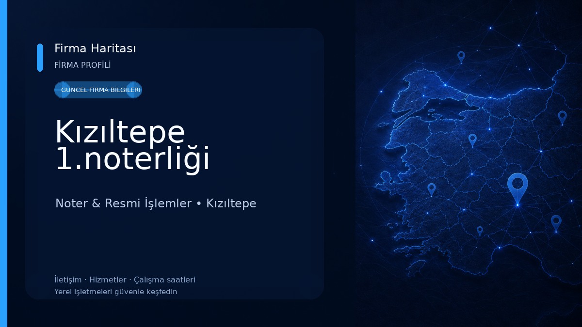 Kızıltepe 1.noterliği 