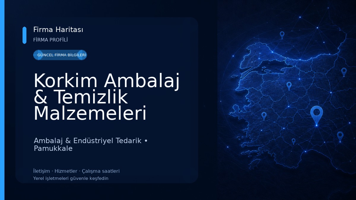 Korkim Ambalaj & Temizlik Malzemeleri Ambalaj & Endüstriyel Tedarik