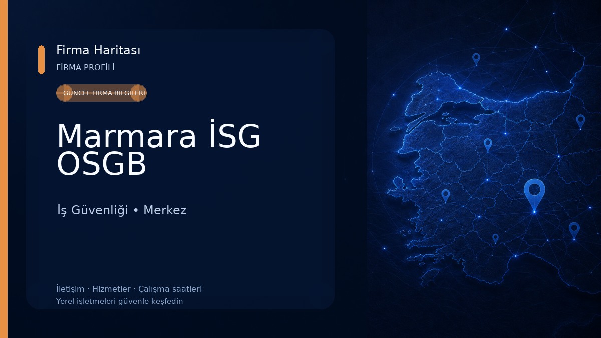 Marmara İSG OSGB İş Güvenliği